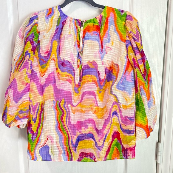 Marie Oliver Harley Top In Pastel Marble - Picture 11 of 12